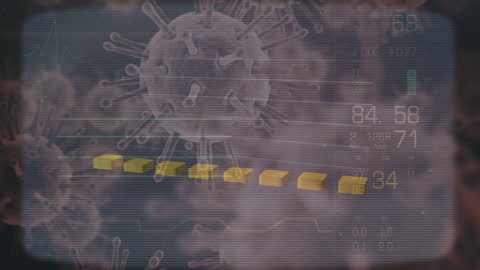 Digital Brain Animation with Data Interface Elements