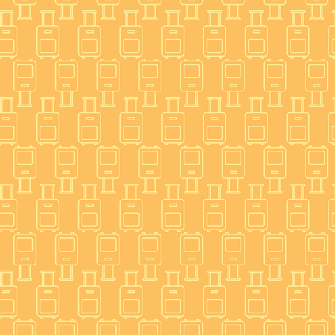 Transparent Yellow Suitcase Pattern on Orange Background - Download Free Stock Videos Pikwizard.com