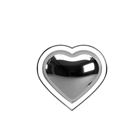 3d metallic heart sculpture with chrome on transparent background - Download Free Stock Videos Pikwizard.com