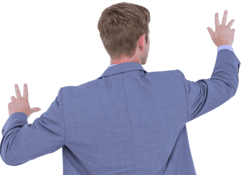 businessman gesturing transparently in suit - Download Free Stock Videos Pikwizard.com