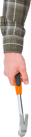caucasian male hand holding hammer on transparent background - Download Free Stock Videos Pikwizard.com