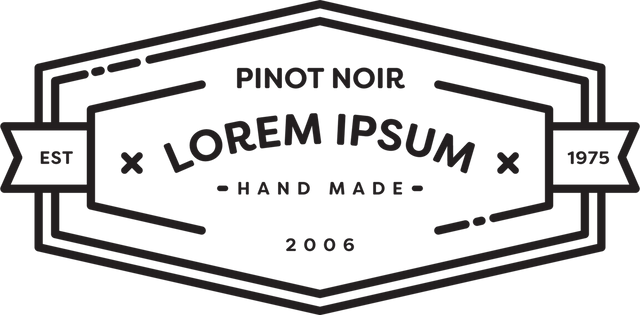 Transparent Vector Design of Pinot Noir Wine Label - Download Free Stock Videos Pikwizard.com