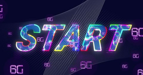 Colorful Start and 6G Concept with Data Processing Elements