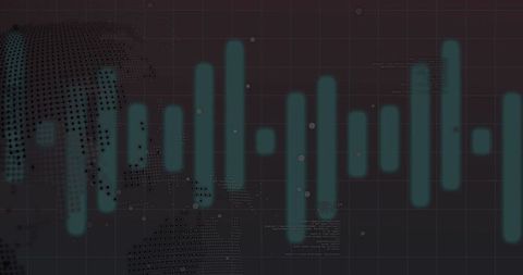 Teal Data Bar Chart with World Map and Code Elements - Download Free Stock Images Pikwizard.com