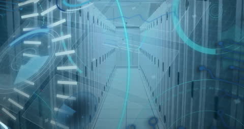 Digital Interface with Global Networking Concept Visualization