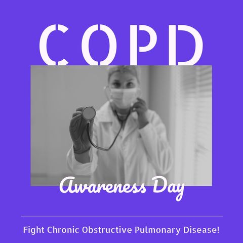 COPD Awareness Day Promotional Campaign Graphic - Download Free Stock Templates Pikwizard.com