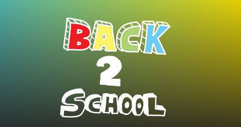 Back to School Colorful Chalk Art Green Background - Download Free Stock Images Pikwizard.com