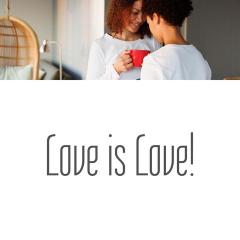 Diverse lesbian couple smiling with loving expression