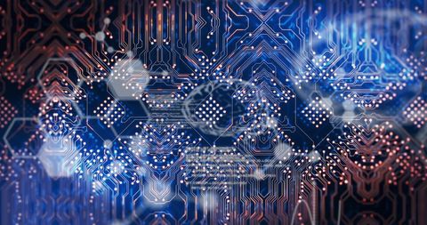 Abstract Circuit Board Technology Network Background Design - Download Free Stock Images Pikwizard.com