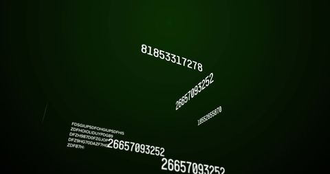 Dynamic Numbers on Black Background Representative of Data Processing - Download Free Stock Images Pikwizard.com