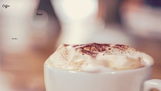 Rich Cappuccino With Creamy Foam in Warm Cafe Scene - Download Free Stock Templates Pikwizard.com