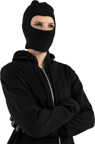 transparent masked person standing with arms crossed - Download Free Stock Videos Pikwizard.com