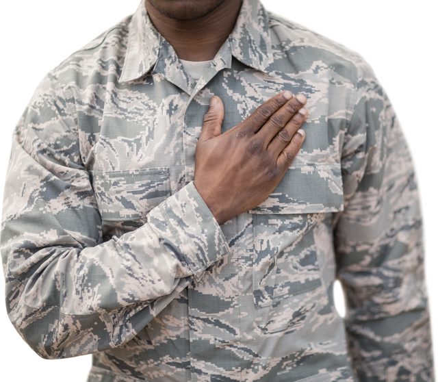 African American Male Soldier Saluting Transparent - Download Free Stock Videos Pikwizard.com