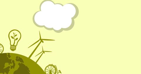 Green Energy Concept with Light Bulb and Wind Turbines - Download Free Stock Images Pikwizard.com