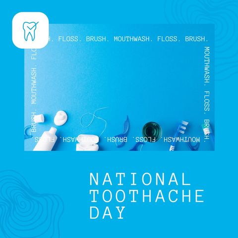 dental hygiene concept for national toothache day celebration - Download Free Stock Templates Pikwizard.com