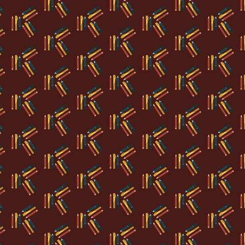 Colorful Stationery Pattern on Brown Transparent Background - Download Free Stock Videos Pikwizard.com