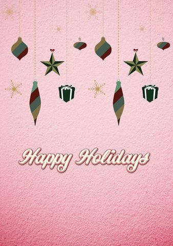 festive typography over christmas decorations - Download Free Stock Templates Pikwizard.com