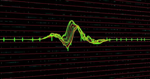 Dynamic Financial Graph on Digital Grid in Stock Market Analysis - Download Free Stock Images Pikwizard.com