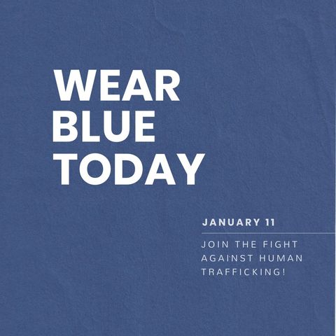 Wear Blue Day Awareness Against Human Trafficking - Download Free Stock Templates Pikwizard.com