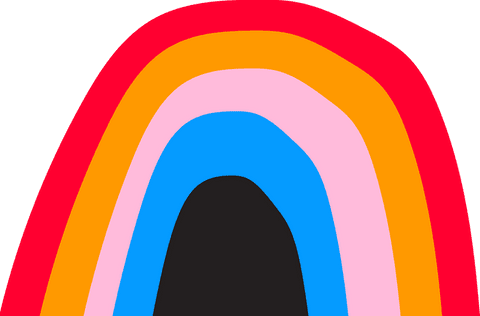 transparent rainbow arches in flat modern design - Download Free Stock Videos Pikwizard.com