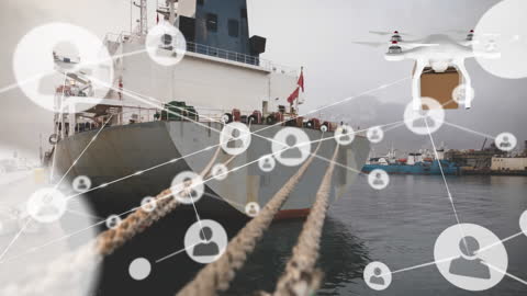 Drone Technology Network and Shipping Integration Concept
