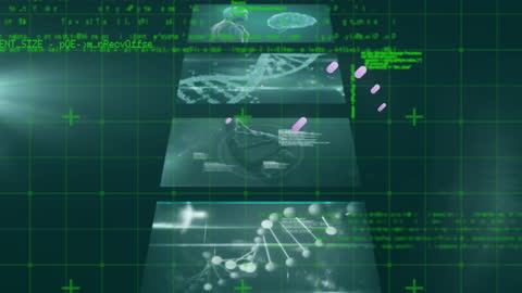 Animated Scientific Data Processing Conceptual Visualization