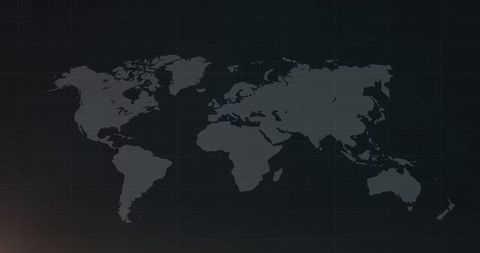 Monochrome World Map Over Dark Grid Pattern - Download Free Stock Images Pikwizard.com