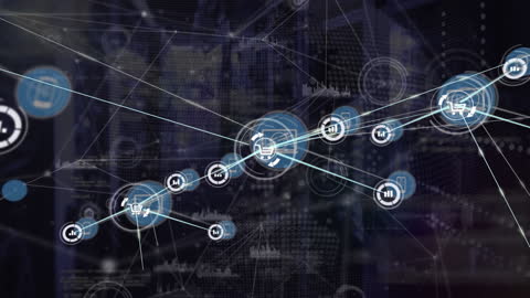 Animation of Network Connections in Virtual Server Room