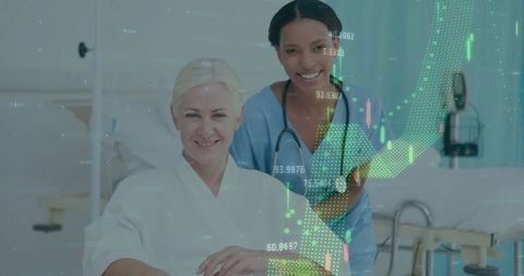 Medical Professional Assisting Patient in Recovery Room