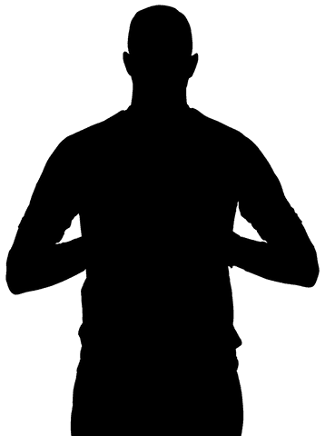 Transparent silhouette of american football player with ball