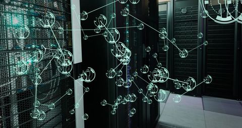 networking and data communication concept in server room - Download Free Stock Images Pikwizard.com