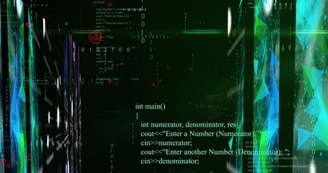 Digital Code with Abstract Geometric Shapes - Download Free Stock Images Pikwizard.com