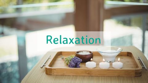 Serene spa ambience with candles and lavender for tranquil relaxation