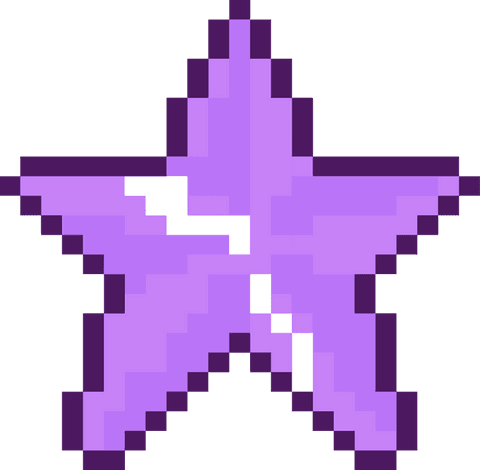 pixel art purple star shining on transparent background - Download Free Stock Videos Pikwizard.com