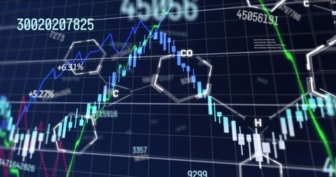 Global Financial Data and Chemical Structure Integration - Download Free Stock Images Pikwizard.com