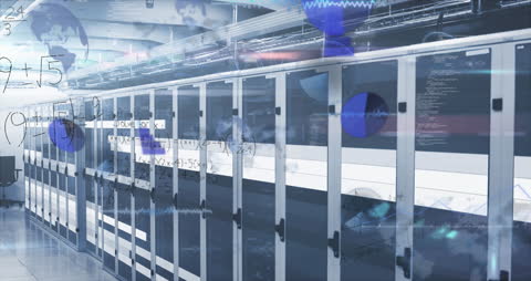 Digital Interface with Global Network in Server Room