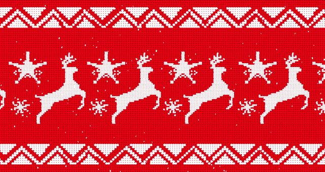 Seamless Christmas Reindeer and Star Pattern Background - Download Free Stock Images Pikwizard.com