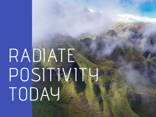 Radiate Positivity Today with Misty Mountain Scenery - Download Free Stock Videos Pikwizard.com