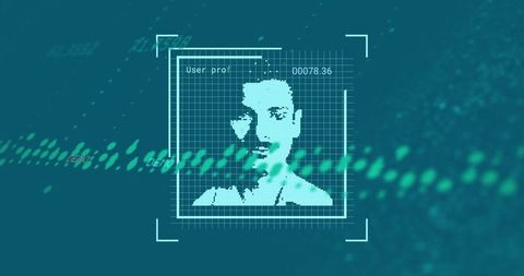 Digital Interface with Face Recognition Elements - Download Free Stock Images Pikwizard.com