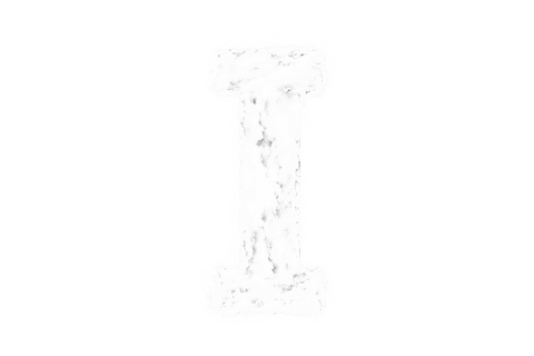 Transparent White Letter I Isolated on Clear Background - Download Free Stock Videos Pikwizard.com