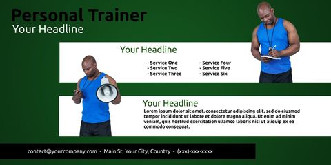 Professional Personal Trainer with Fitness Equipment - Download Free Stock Templates Pikwizard.com