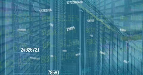 Digitally Processed Data Interface in Modern Server Room - Download Free Stock Images Pikwizard.com