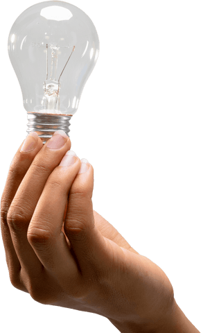 transparent lightbulb held by hand for inspiration and ideas concept - Download Free Stock Videos Pikwizard.com