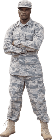 confident military soldier with crossed arms - transparent background - Download Free Stock Videos Pikwizard.com