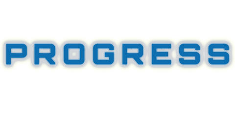 Digital png progress text on transparent background, vector style