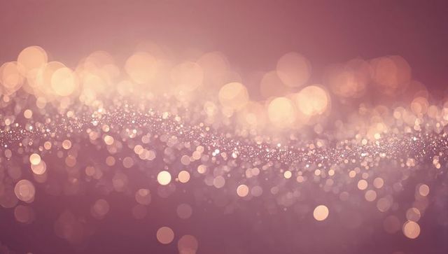Mauve glitter bokeh backdrop featuring soft sparkling lights and dreamy glow