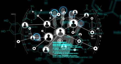 biometric data and network connections abstract concept - Download Free Stock Images Pikwizard.com