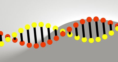 Colorful DNA Strand Illustration on Grey Background - Download Free Stock Images Pikwizard.com