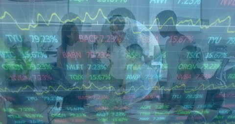 Global Economy Analytics Meeting in Office Setting