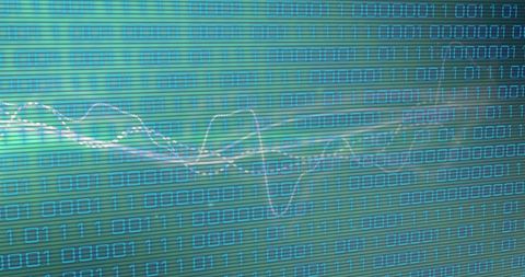 Binary Code and Network Connections on Digital Screen - Download Free Stock Images Pikwizard.com